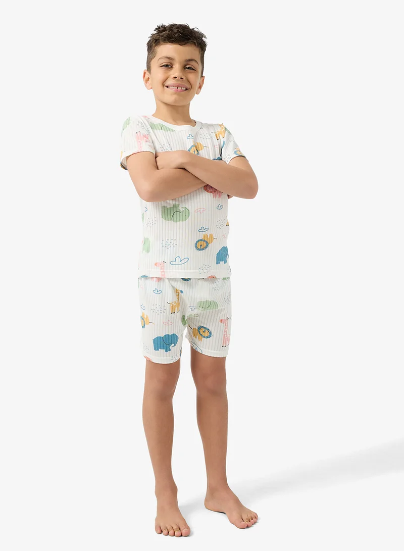 بنياتا بيجامة بأكمام قصيرة